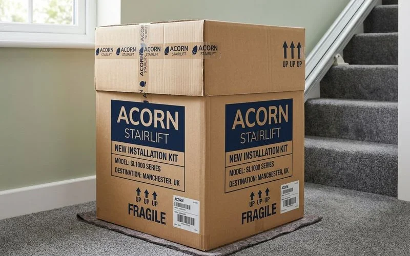 New stairlift ready for installation