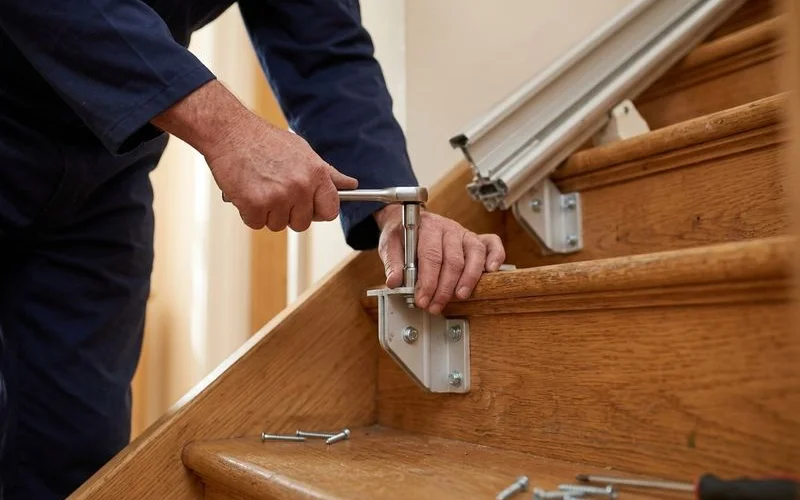 Straight Stairlifts installation example 4